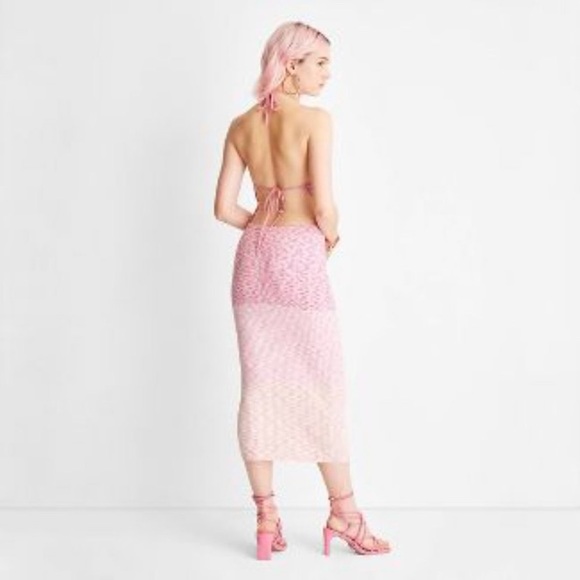 COPY - ✨NWT 🌸 FUTURE collective Alani Noelle halter pink ombré dress ✨ - Picture 4 of 7